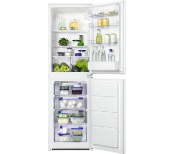 ZANUSSI ZBB27450SV Integrated 50/50 Fridge Freezer, Transparent