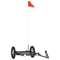 remolque para bicicletas hierro negro 122x53x28 cm vidaxl