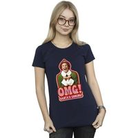 elf camiseta santas coming para mujer