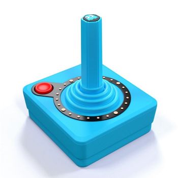 Atari CX40+ Joystick Inalámbrico Edición Pac-Man Azul