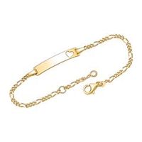 pulsera de plata 925 chapado en oro grabado corazon