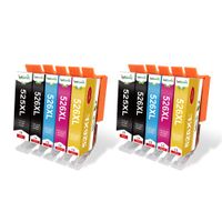 cartucho de tinta 525 526 xl para impresora canon pgi 525xl cli 526xl compatible con pixma ip4850 ip4950 ix6550 mg5150 mg5250 mg5350