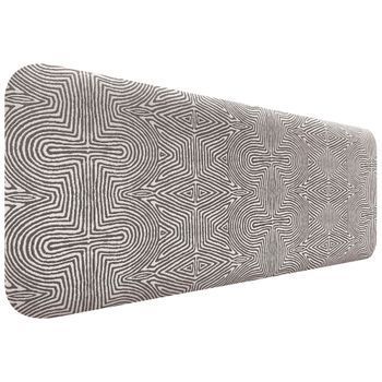 Dhome Cabecero Tapizado Liso Redondeado Tejido Luxury Para Pared Acústicos Cabeceros Absorbentes Cabezal Cama Dormitorio (tribal, 145cm)