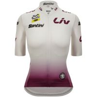 santini tour de france femme avec zwift young rider jersey - xs