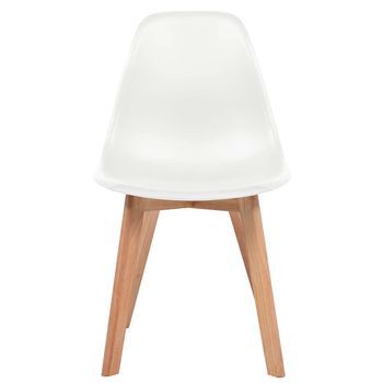 6 Uds Sillas De Comedor | Silla De Mesa | Silla De Cocina Plástico Blanco