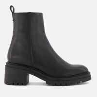 dune london womens possessive leather heeled chelsea boots - uk 7