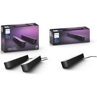 philips hue play light bar twin pack  extension kit bundle black