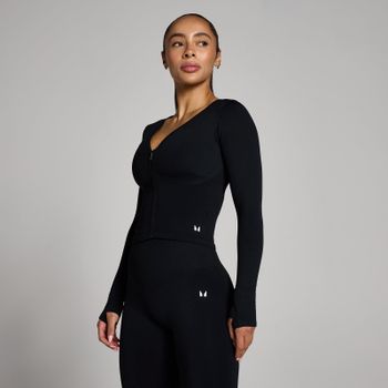 Chaqueta corta sin costuras Tempo para mujer de MP - Negro - S