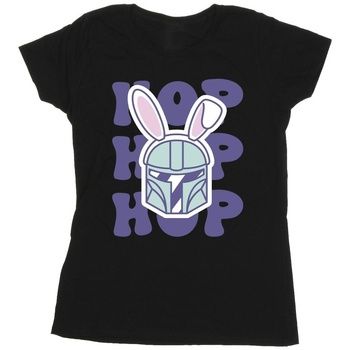 Disney Camiseta manga larga The Mandalorian Hop Into Easter para mujer