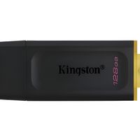 kingston datatraveler exodia memoria usb 128gb - usb 32 gen 1 - con tapa - enganche para llavero - color negro pendrive