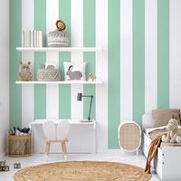 papel pintado autoadhesivo rayas verdes 65x260cm