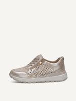 caprice sneaker beige made of leather and synthetic size 38