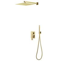 sistema de ducha acero inoxidable 201 dorado vidaxl