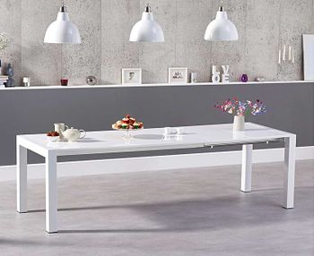 Ex-display Joseph Extending White High Gloss Dining Table