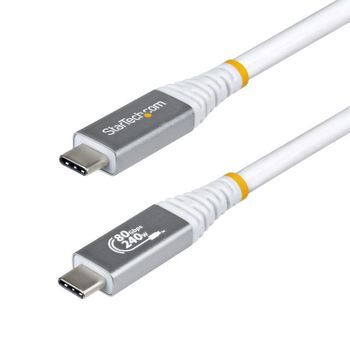 Cable USB4 StarTech.com 1m USB-C Certificado USB-IF 80Gbps 240W PD