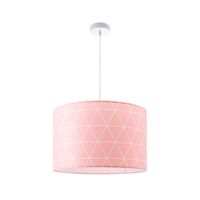 lampara colgante loro rosa