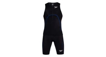 Speedo singlet proton tank negro azul