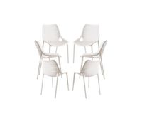 pack 6 sillas kusin - blanco