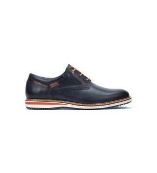 Pikolinos para hombre. M1T-4050C1 Zapatos de piel Avila M1T-4050C1 marino oscuro (42), Plano, Cordones, Casual