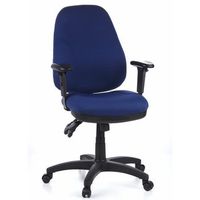 silla de oficina ergonomica para ordenador zenit pro tela azul
