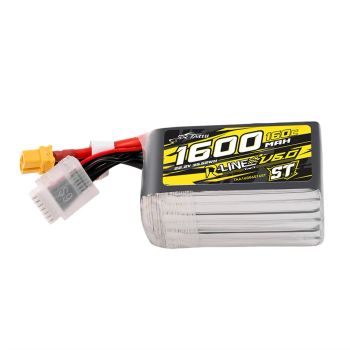 Batería Lipo Tattu R-Line Versión 6.0 22.2V 1600mAh 160C 6S ST con conecto XT60 para SpeedyBee Master 5 V2 DarwinFPV Cin