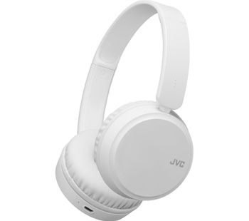 JVC HA-S35BT-W-U Wireless Bluetooth Headphones - White, White