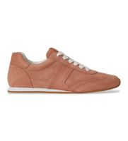 lauren ralph lauren para mujer 802p15837002 zapatillas dani de ante y piel marron rojizo 40 plano cordones casual