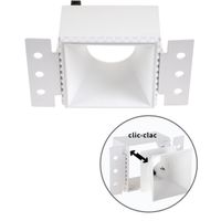 aro para downlight empotrable hapi cuadrado para yeso laminado l13xan75xal55cm blanco