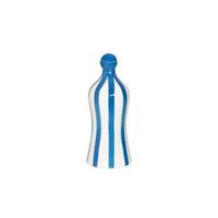 lido - botella de ceramica azafran con rayas azules