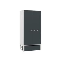 vox nest freestanding wardrobe in larch effect  graphite