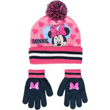 Dessins Animés Gorro Set De Invierno Braga Para Cuello Gorro Guantes Azul Mari para niña