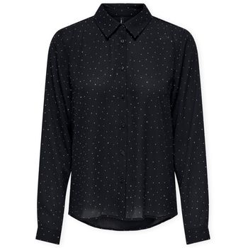 Only Blusa Zeke Shirt - Black/Allover para mujer
