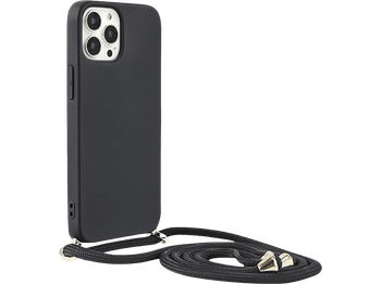 Funda móvil - ISY ISC-3817 HangOn, Para Apple iPhone 13 Pro, Trasera, TPU, Negro