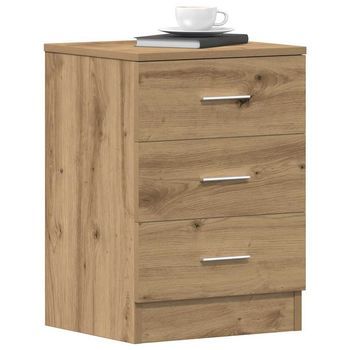 Mesitas De Noche (2 Uds) - Dormitorio - Madera De Ingeniería - Roble Artisan (38x35x55cm)