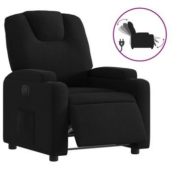 Sillón De Salón | Silla | Sillón Reclinable Eléctrico De Tela Negro