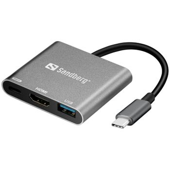 Adaptador gráfico USB-C Sandberg Mini Dock HDMI+USB