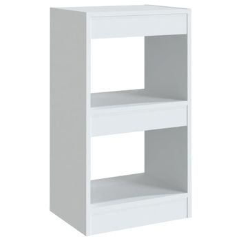 Estantería/divisor de espacios madera blanco 40x30x72 cm