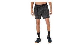 Pantalon corto asics fujitrail 5in negro hombre