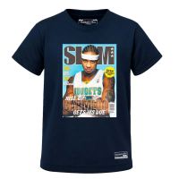 camiseta carmelo anthony nuggets slam cover mitchell  ness azul