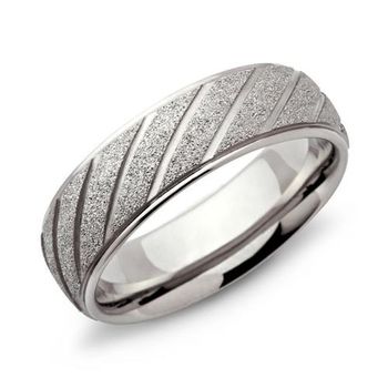 Anillo acero inoxidable diamante 7mm