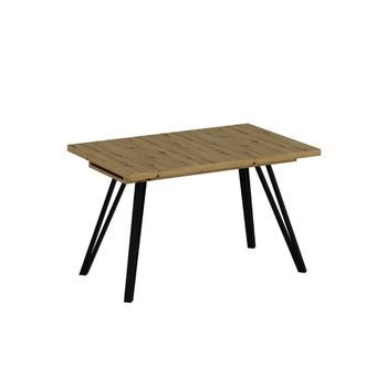 Mesa De Comedor Minar Diseño Extensible Natural 76x120x80 Cm
