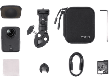 Cámara deportiva - DJI Osmo 360 II Limitless Riding Combo, 8K/60 fps, 100 min, Estabilización electrónica, Sensor CMOS, WiFi, Negro
