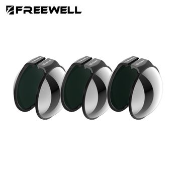 Freewell - Kit de 3 filtros ND que incluye filtros ND16, ND32, ND64 para DJI Osmo 360 II y Osmo 360, accesorios de fotografía para cámara