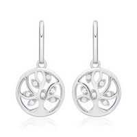 pendientes plata 925 circonita pulida