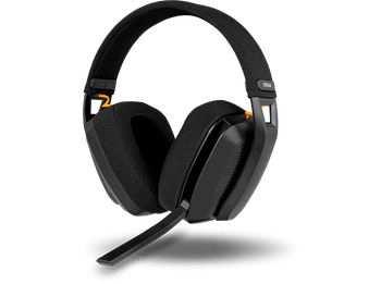 Auriculares gaming - Krom Kanji, Supraaurales, Bluetooth, 2.4 GHz y USB, 40 mm, Negro