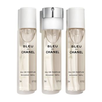 Bleu De Chanel Eau De Parfum Twist And Spray 3x20ml Recarga