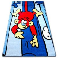 alfombra infantil happy c176 azul mono 140x190 cm