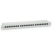 equip panel de parcheo 1u cat6 24 puertos 19 gris