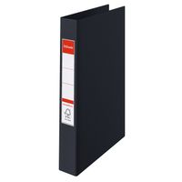 esselte vivida archivador de plastico con 4 anillas negro  42 mm