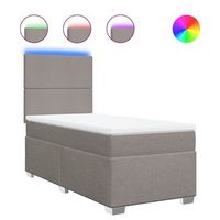 cama tapizada 190x90x1505 cm tejido - taupe